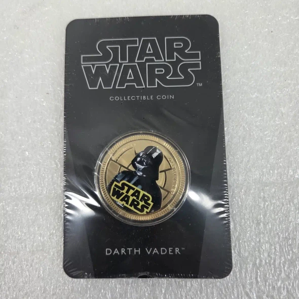 2011 - NZ Mint NIUE Star Wars Darth Vader gold plated coin