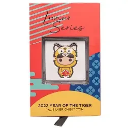 2022 - Niue - 1 Oz Silver Proof - Chibi Lunar Series Year of the Tiger