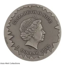 2022 Niue Fairy Tales Snow Queen 1 oz. Silver Antiqued Coin