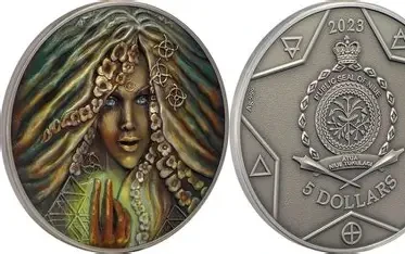 2023 - SUN The Elements 2 Oz Silver Coin $5 Niue