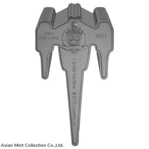 2023 - The Mandalorian's N-1 StarfighterT 1 oz Silver Shaped Coin