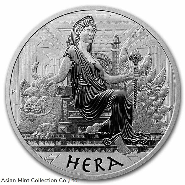 2022 - HERA Tuvalu Gods of Olympus 1oz Silver BU Coin
