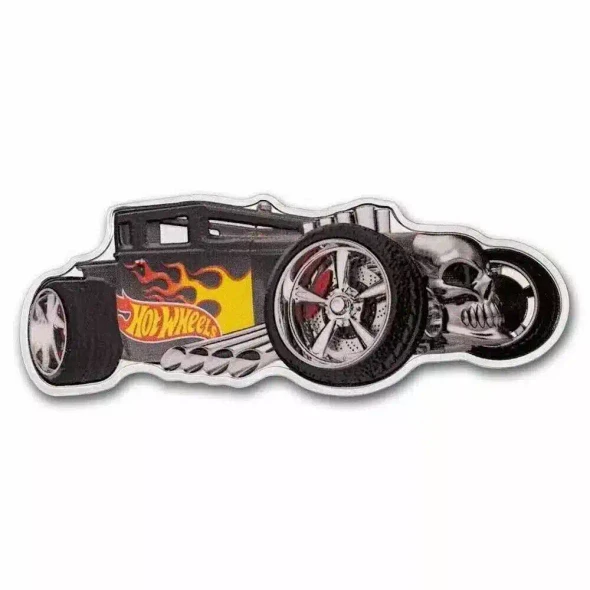 2024 Hot Wheels Bone Shaker 1 oz Silver Coin $2 Solomon Islands PAMP Suisse