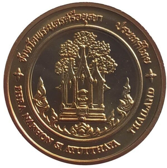 Commemorative coin, medal of AYUTTHAYA province size 4 cm