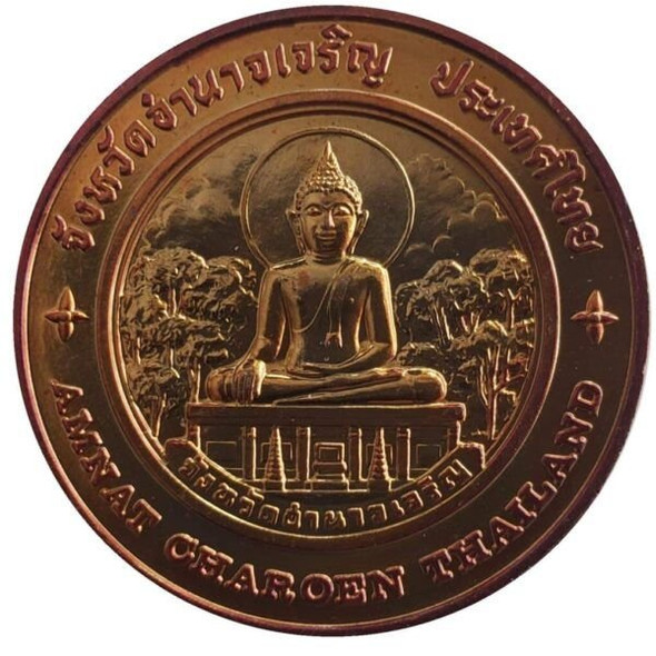 Commemorative coin, medal of AMNAT CHAROEN province size 4 cm