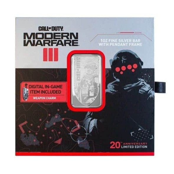 2023 PAMP Suisse Call of Duty 20th Anniversary 1 oz Silver Bar