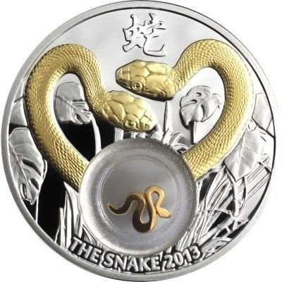 2022 - Golden Snakes Proof Silver Coin 1$ Niue