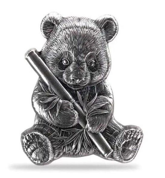 2024 Chad Panda Shaped High Relief 1 oz