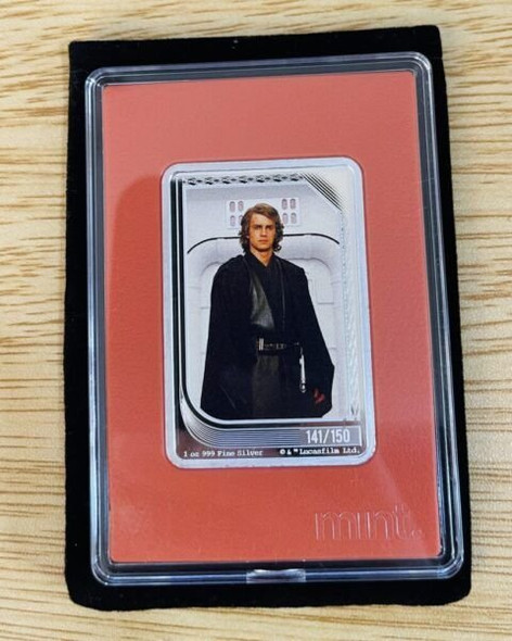 2023 - ANAKIN SKYWALKER Star Wars MINT Trading Coin -NIUE- 1 oz Silver $2 141/150