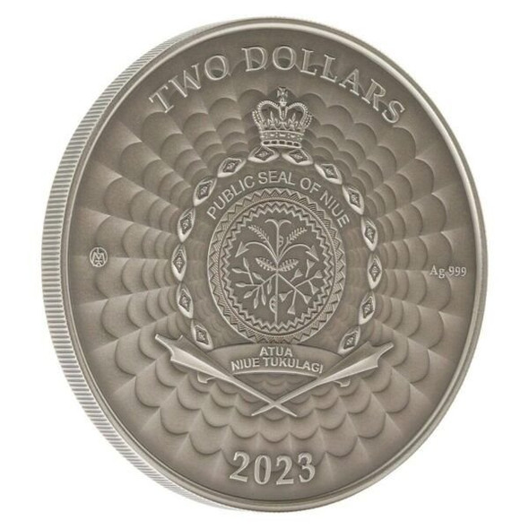2023 - Niue 2 Dollar Yeti Silver Coin