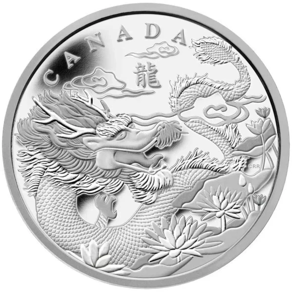 2012 $250 Fine Silver Kilogram Coin - Year of the Dragon