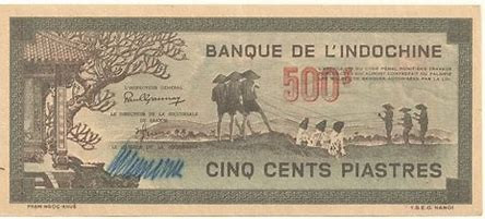 1945 - French IndoChina 500 Piastres