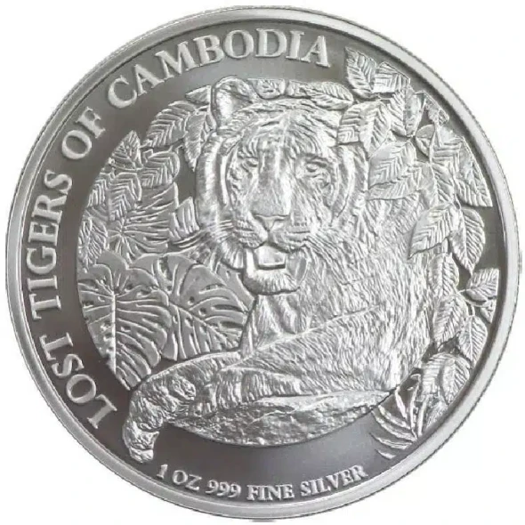 2023 - 1 oz Lost Tigers of Cambodia Silver Coin | Cambodia