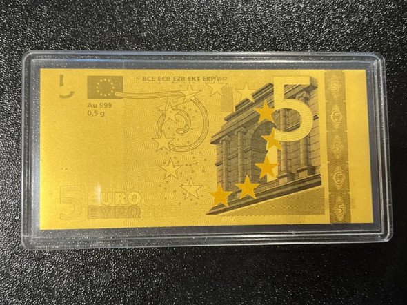 2002 - Coin | Coin Goldnote 5 Euro Fine Gold 999/1000 | Fine Gold 999/1000