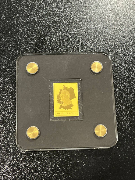 1990 - Coin | Coin Helmut Kohl Fine Gold 999/1000 | Fine Gold 999/1000