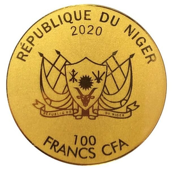 2022 - 999 Gold 1/200oz Coin 5 Pound Victoria Coin Niger 100 Francs Fine Gold