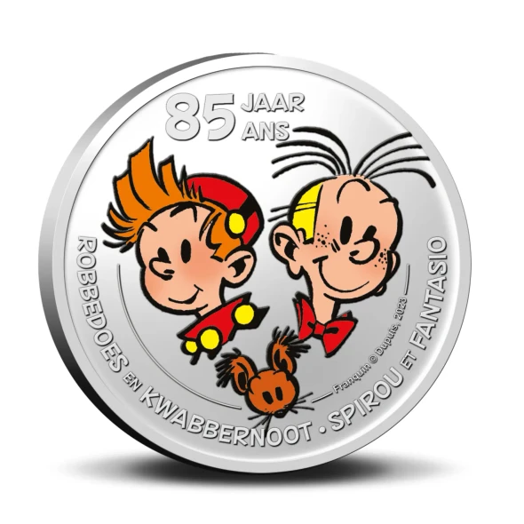 2023 - Belgium 5 Euro 85 Years Spirou & Fantasio Colored