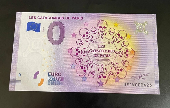 2020 - 0 euro note FRANCE - LES CATACOMBES DE PARIS #04 UECW