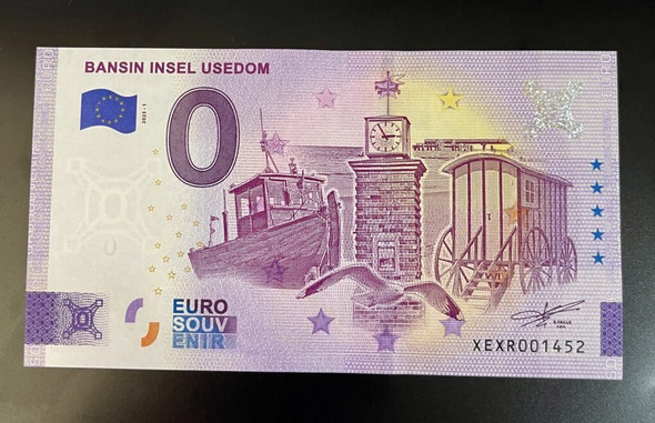 2023 - 0 euro note BANSIN - ISLAND USEDOM Heringsdorf seaside resort Baltic Sea XEXR