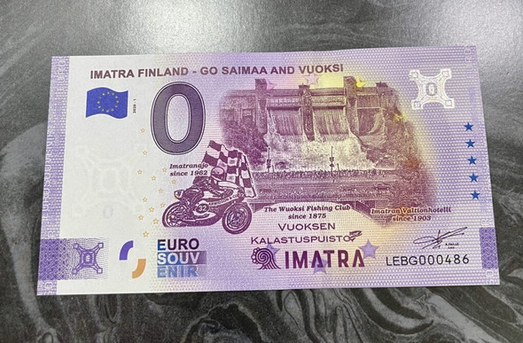 2020 - euro note FINLAND - IMATRA LEVG 1 MISPRINT MISPRINT without hotel rare!