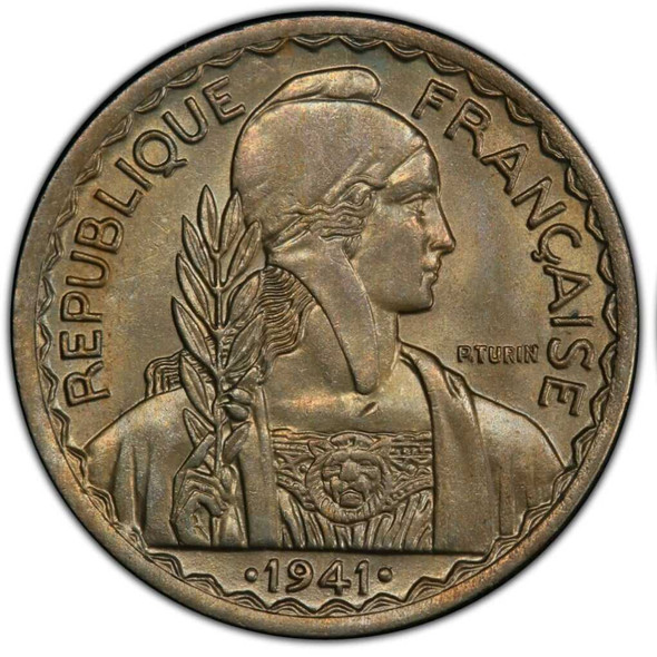 1941 - 20 cents Republique Francaise Coin