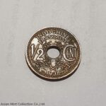 1938 - French Indochina Coin Half CENT Bronze INDOCHINE FRANCAISE