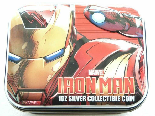 2014 Niue Marvel The Avengers Iron Man $2 Silver Proof 1oz Coin Box Coa physical Licensed & Pop Culture New Zealand Mint