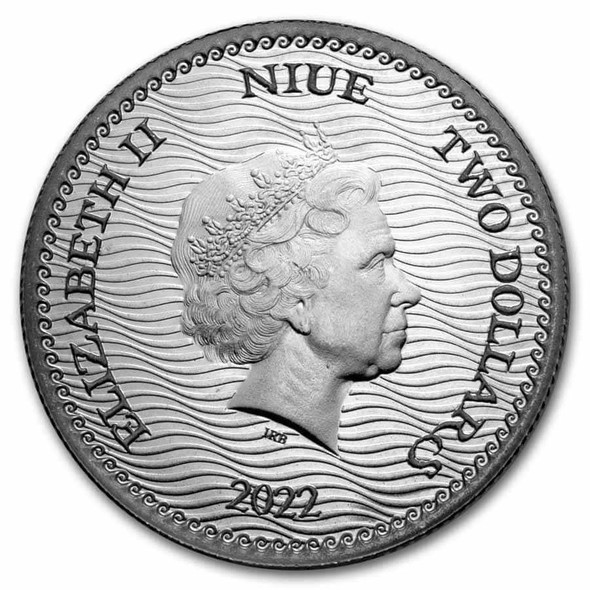 2022 Niue Jolly Roger Series Calico Jack 1oz Silver BU Coin physical World Coins 