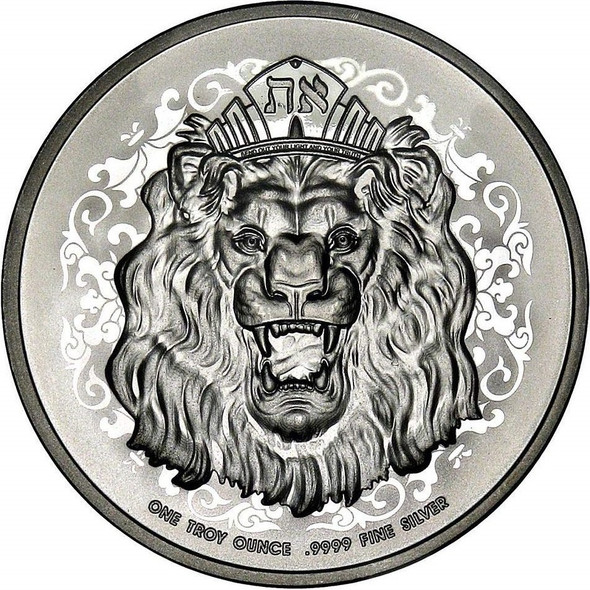 2021 - 1 oz $2 NZD Niue Roaring Lion Silver Coin BU