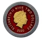 2020 - $2 Athenian Owl - Pallada - 1oz Silver Coin + Swarovski Crystal Niue