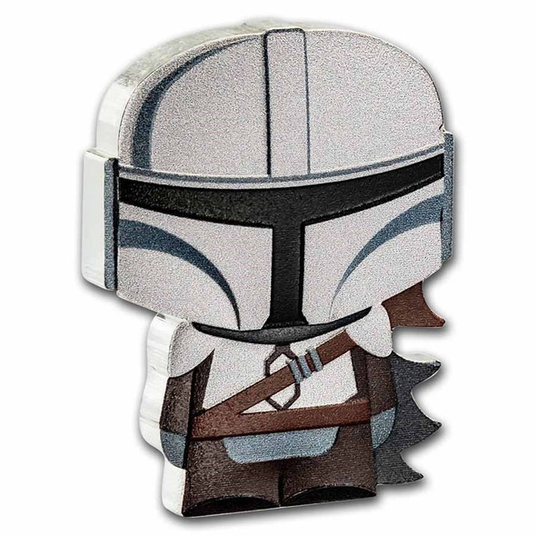 2021 Niue Star Wars "The Mandalorian" 1 oz Silver Chibi Coin
