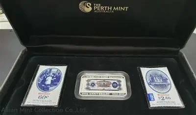 2013 "100th Anniversary of Australia's First Bank Note" 1oz Silver Proof Coin & Stamp Set