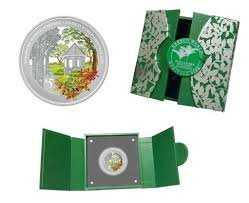 2016 Singapore Botanic Gardens Silver Proof Colour Coin