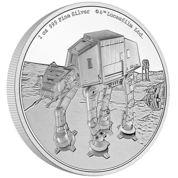 2022 New Zealand Star Wars™ – AT-AT WALKER™ 1oz Silver Coin