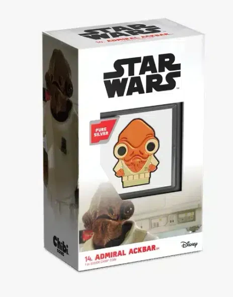 2022 - Star Wars™ – Admiral Ackbar™ 1oz Silver Chibi® Coin