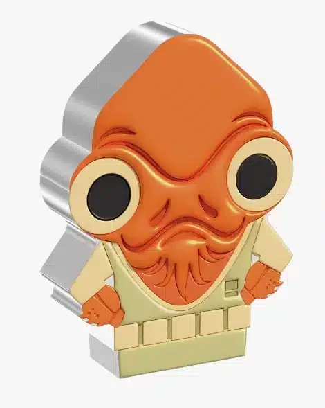2022 - Star Wars™ – Admiral Ackbar™ 1oz Silver Chibi® Coin