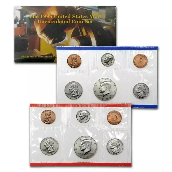 1995 - U.S. Mint Uncirculated Coin Set with D and P Mint Marks