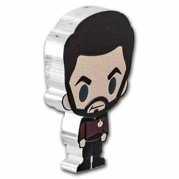 2022 Niue Star Trek William T. Riker 1oz Silver Chibi Coin physical Chibi New Zealand Mint