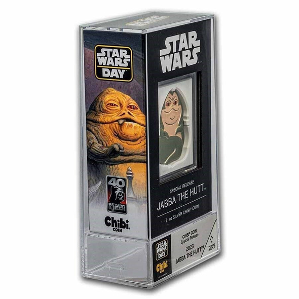 2023 - Niue Star Wars Jabba the Hutt Mega Chibi 2oz Silver Proof Coin