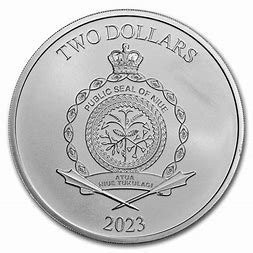 2023 1 Oz Silver $2 Niue Lord Of The Rings SAURON Coin.