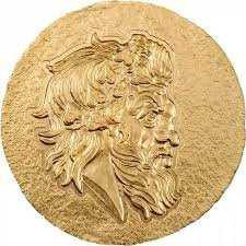 2023 Cook Islands Ancient Greece Pan Panticapaeum 1/2g Gold Silk Finish Coin