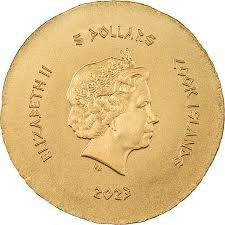 2023 Cook Islands Ancient Greece Pan Panticapaeum 1/2g Gold Silk Finish Coin