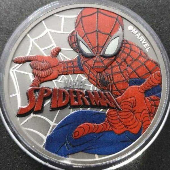 2016 Tuvalu-Perth Mint Minted $0.5 Marvel Super Heroes Colorized Silver Proof 4+1-Coin Set physical Coin Sets Perth Mint