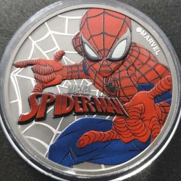 2016 Tuvalu-Perth Mint Minted $0.5 Marvel Super Heroes Colorized Silver Proof 4+1-Coin Set