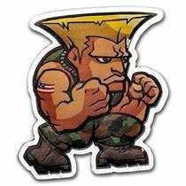 2022 1 oz Fiji Street Fighter Mini Fighters - Guile 999 Silver Coloured Proof Coin