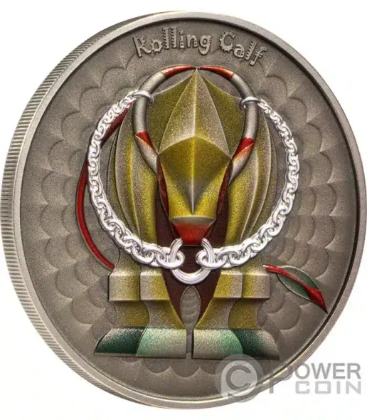 2023 - Rolling Calf World of Cryptids 1 oz Antique Finish Silver Coin 2$ Niue physical Licensed & Pop Culture 