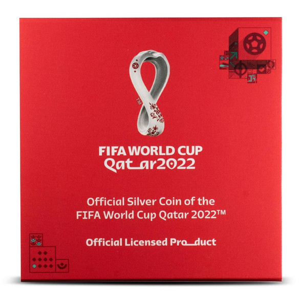 2022 - Qatar set 3 coins World Cup official colorful commemorative coin set, UNC