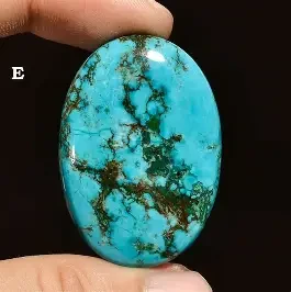 64.75Cts. Natural Arizone Turquoise Oval Cabochon Loose Gemstone AS67-18