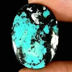 64.75Cts. Natural Arizone Turquoise Oval Cabochon Loose Gemstone AS67-18
