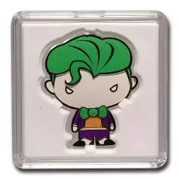 2020 Niue DC Comics The Joker Chibi Coin 1 oz Colorized Shaped Silver Batman